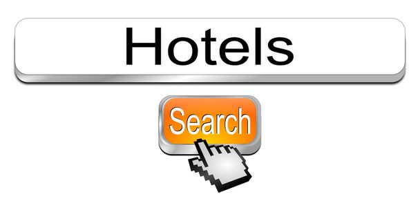 Internetové webové vyhledávací stroj hotely - Fotografie, Obrázek