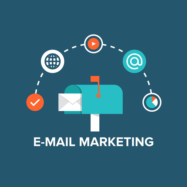 E-mail marketing - Vector, afbeelding