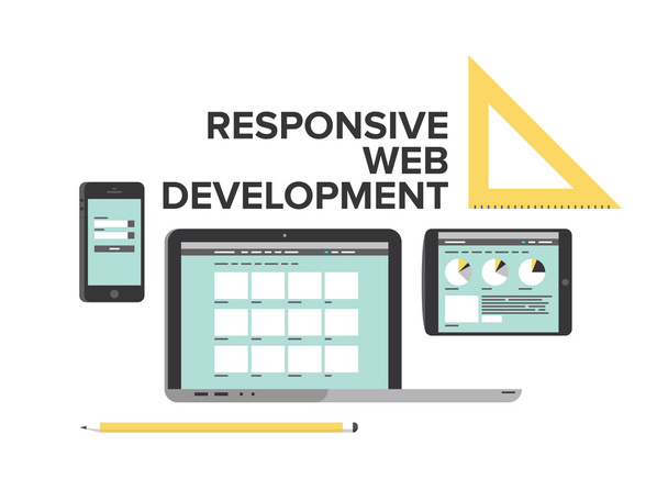 Diseño responsivo desarrollo web
 - Vector, imagen