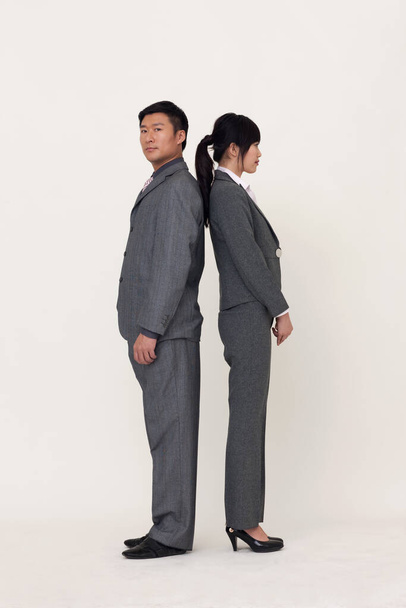 portrait of a young asian couple - 写真・画像