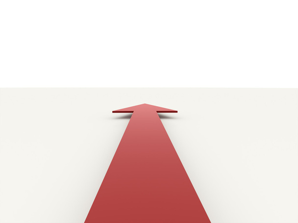 Freccia rossa isolato
  - Foto, immagini