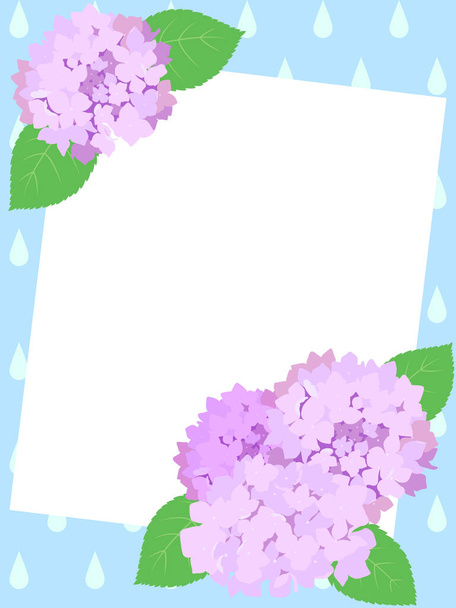 Zomer bloem, hortensia decoratiemateriaal - Vector, afbeelding