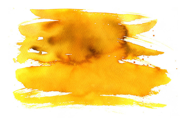 Watercolor stains on white background, abstract blots isolated. Bright colors, divorces. Texture - Foto, afbeelding