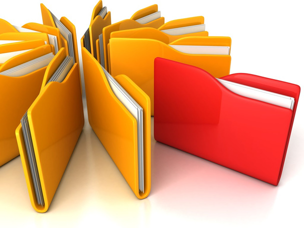 Office folders with documents - Foto, imagen