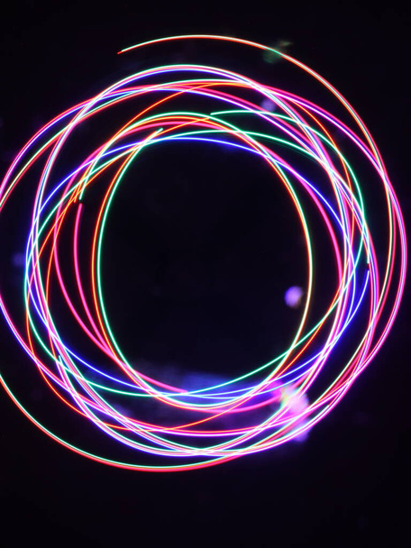 světelné barvy abstraktní neutronové protony tvoří pozadí - Fotografie, Obrázek