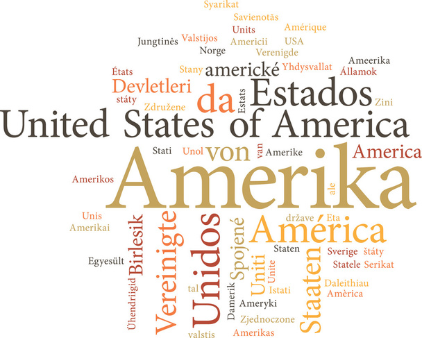 Estados Unidos da América - Vetor, Imagem