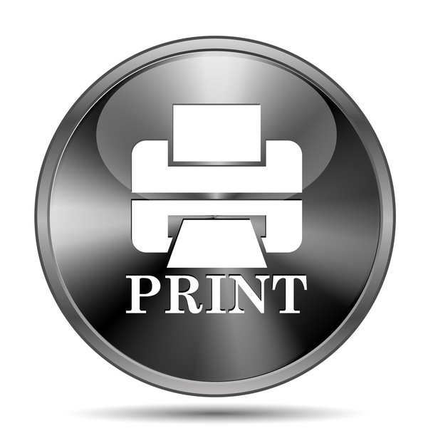 Impressora com ícone de palavra PRINT
 - Foto, Imagem