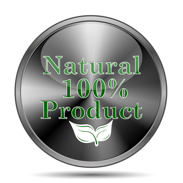yüzde 100 doğal ürün simgesi - Fotoğraf, Görsel