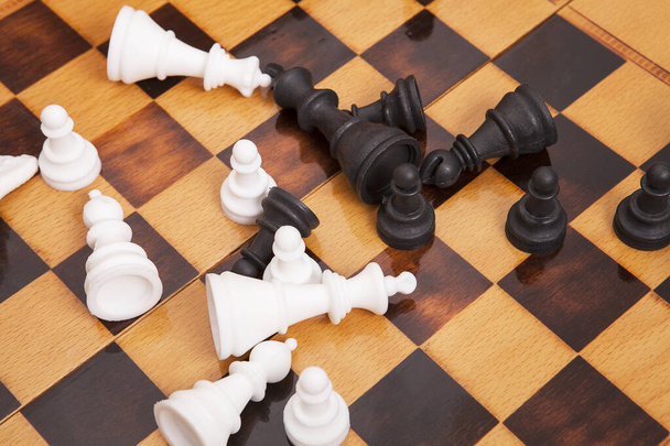 チェスゲーム。事業戦略・戦術の概念. - 写真・画像