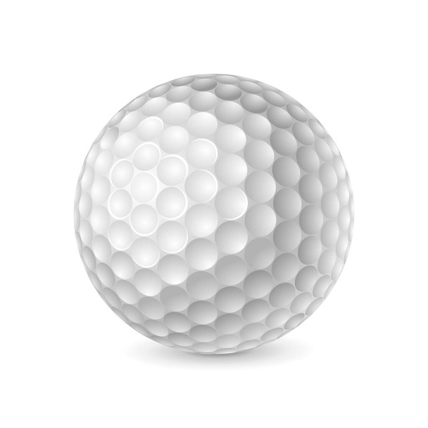 Pelota de golf sobre fondo blanco en vector EPS10 - Vector, imagen