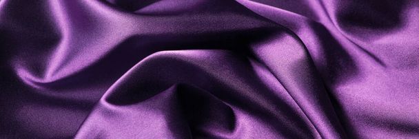 Abstract purple background luxury cloth or liquid wave or wavy folds of grunge silk texture satin material. - Photo, image