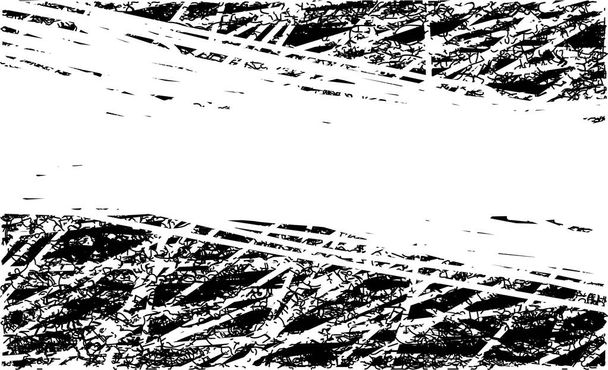 Distressed background in black and white texture with  scratches and lines. Abstract vector illustration. - Vector, Image