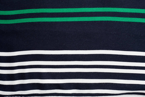 Texture of cotton dark striped fabric. - Photo, Image