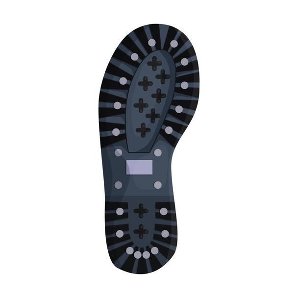 Footprint-Vektorsymbol. Cartoon-Vektorsymbol isoliert auf weißem Fußabdruck. - Vektor, Bild