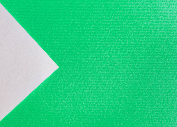 Green and white paper, textured background - Φωτογραφία, εικόνα
