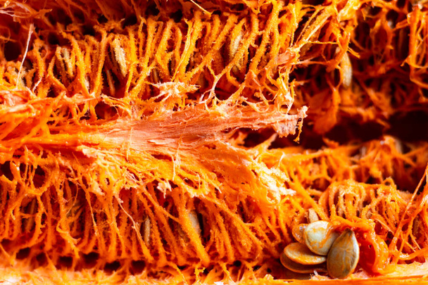 яркая оранжевая тыква - Фото, изображение