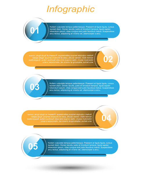 Infographics banners for web layout. - Vector, Image