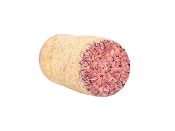Wine cork isolated on the white background - Photo, Image