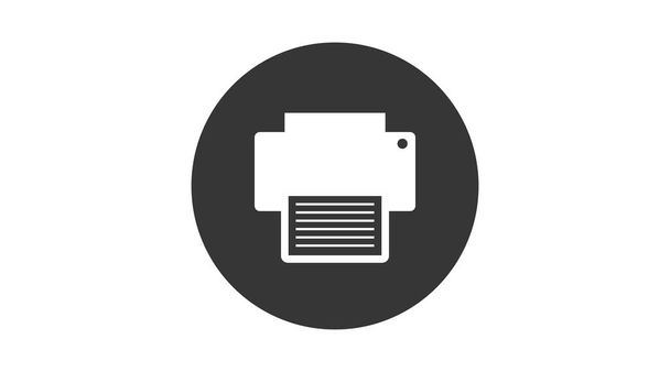 Printer Icon. Vector isolated black illustration of a printer. Print sign - Vector, Image