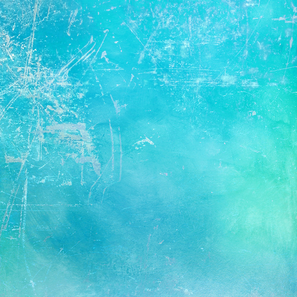 Turquoise scratched background - Foto, Imagen