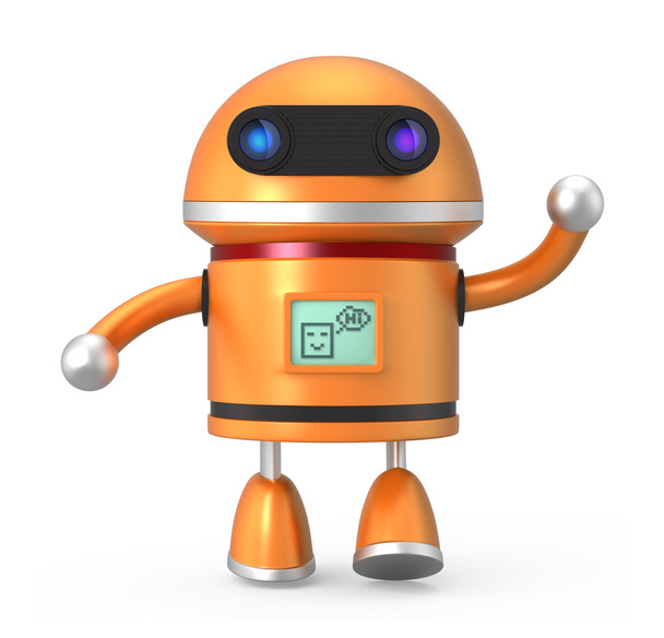 Cute robot say hello - Photo, Image