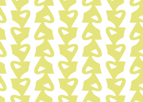 Vector texture background, seamless pattern. Hand drawn, yellow and white colors. - Vetor, Imagem