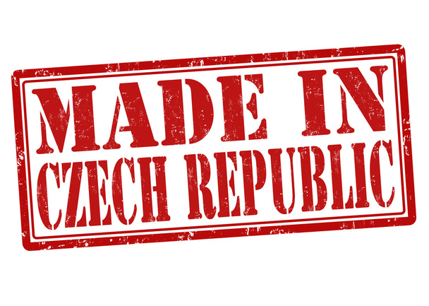Hecho en la República Checa sello
 - Vector, imagen