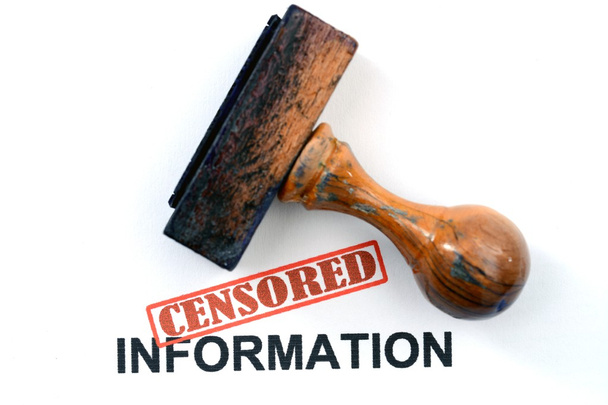 Censored information - Photo, Image