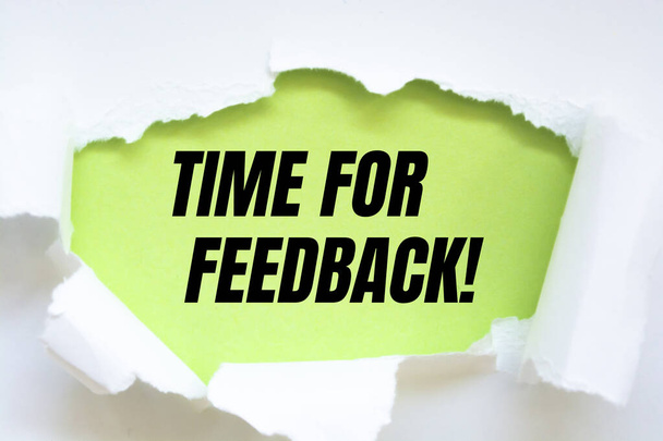 Text sign showing Time for Feedback! - Photo, Image