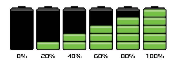 ilustración de nivel de carga de la batería - Foto, Imagen