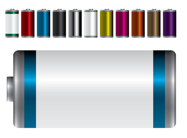 Σύνολο μπαταριών διαφόρων χρωμάτων - Φωτογραφία, εικόνα
