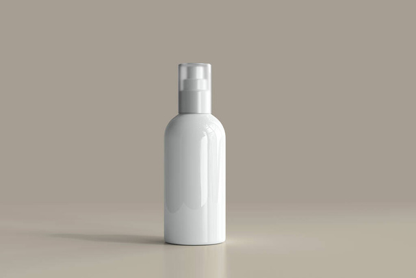 Косметична пляшка спрею з порожньою етикеткою
 - Фото, зображення