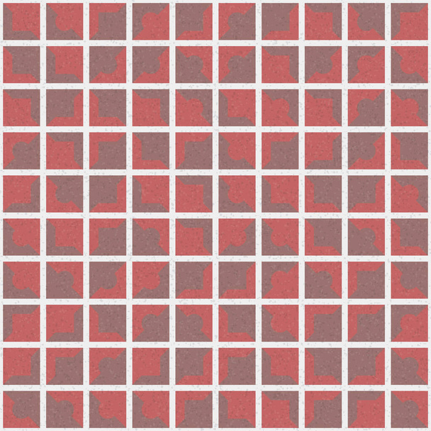 Abstrato cor padrão de mosaico geométrico arte computacional generativa ilustração, imitação de peças de cor da telha - Vetor, Imagem