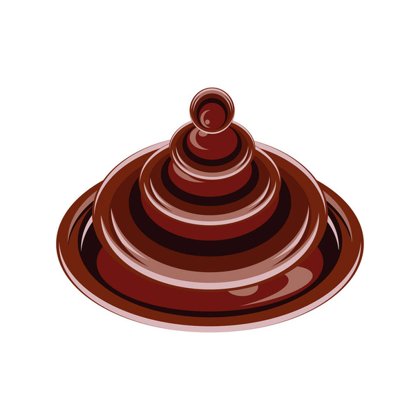 melted chocolate isolated - Vector, imagen