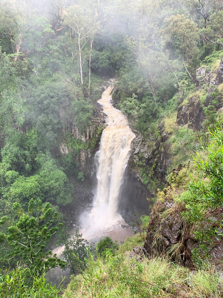 View of Daggs Fall near Killarney, Queensland, Australia after and during heavy rain - Photo, Image