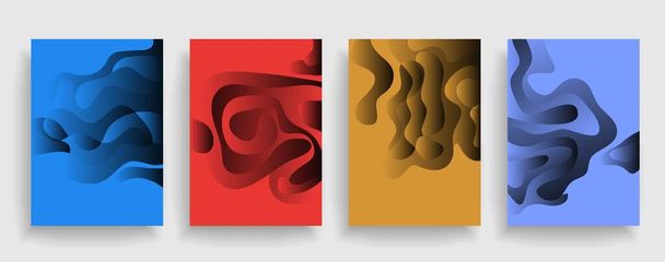 Moderne abstrakte Einbände. Abstrakte Formen Komposition. Futuristisches minimalistisches Design. Eps10 - Vektor, Bild