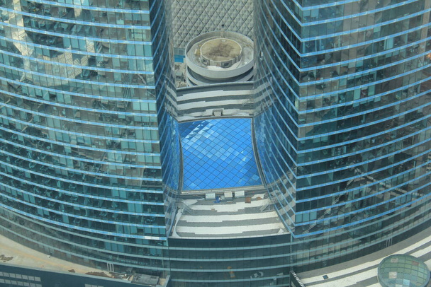 Moskva / Rusko-03.09.2019: Moscow City (Federation Tower) Moscow International Business Center (MIBC). Obchodní centra. "Federační komplex" Tower East a Tower West. - Fotografie, Obrázek