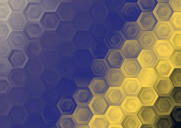 абстрактный цвет фона с размытым стеклянным эффектом, шаблон с текстурой движения, сияющий размытый узор случайный, калейдоскоп узор с шестиугольниками - Вектор,изображение
