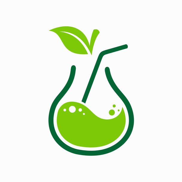 Любителі грушевого напою, логотип соку
 - Вектор, зображення