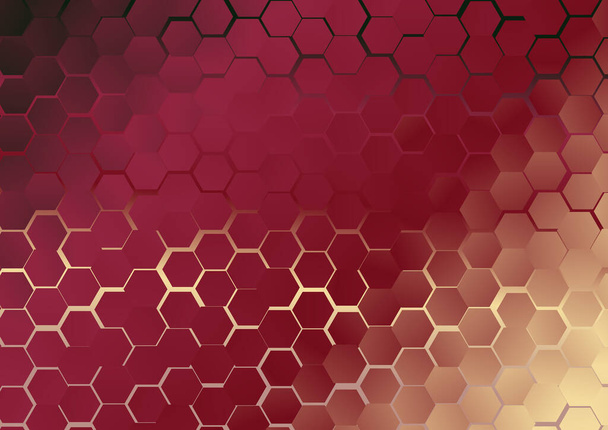 абстрактный цвет фона с размытым стеклянным эффектом, шаблон с текстурой движения, сияющий размытый узор случайный, калейдоскоп узор с шестиугольниками - Вектор,изображение