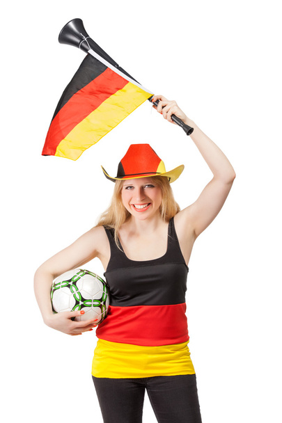 schöner deutscher Fußballfan - Foto, Bild