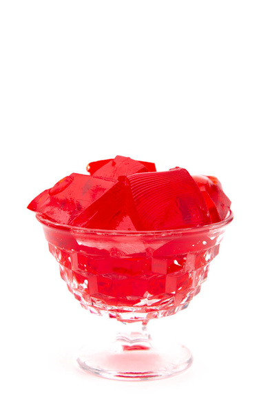 Crystal Bowl Full of Strawberry Jelly - Foto, Imagen