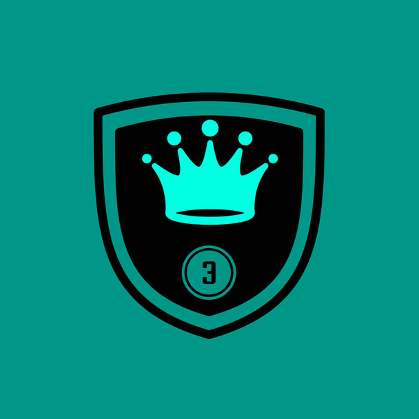 This is the icon shield and crown, high quality - Photo, Image