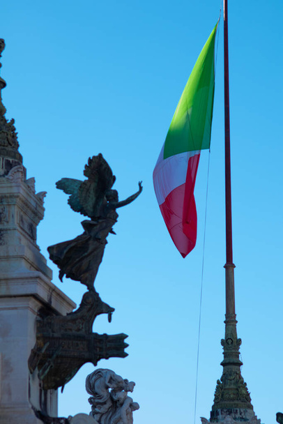 Λεπτομέρειες για το μνημείο Altare della Patria, Ρώμη, Ιταλία. Υψηλής ποιότητας φωτογραφία - Φωτογραφία, εικόνα