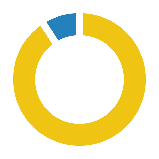 Tortendiagramm-Symbol Vektordiagramm-Symbol für Big Data Analytics-Berichte und Statistikinformationen in einer flachen farbigen Abbildung - Vektor, Bild