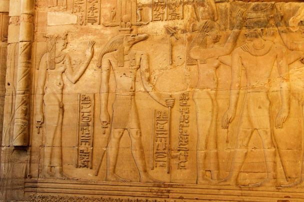 Egyptian scene and script - Photo, Image