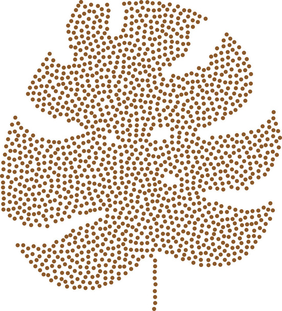 Tropisch blad. Bladsymbool. Modern design - Vector, afbeelding