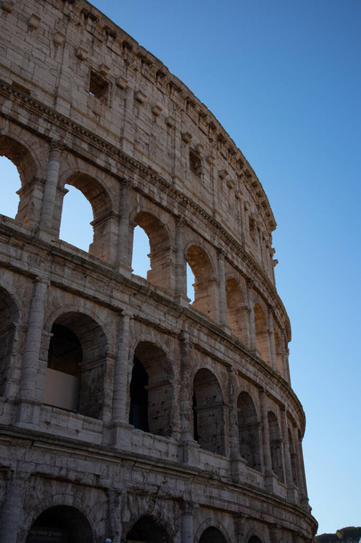 Views of Roman Coliseum, Roman Colosseum, Rome, Lazio. Italy. High quality photo - Photo, Image