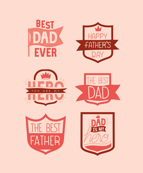 fathers day proverbs - Vector, Image