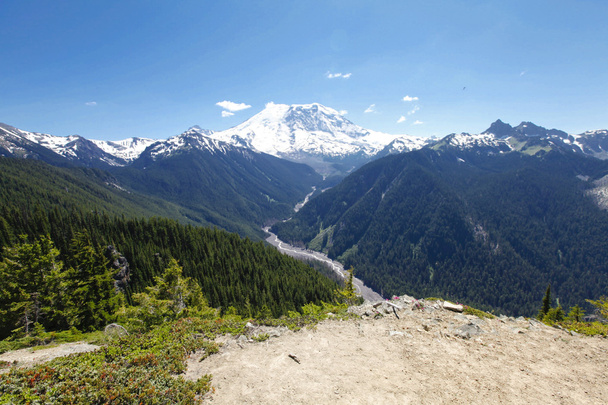 Scenic view of Mt Rainer. Washington, Seattle - Foto, Imagem